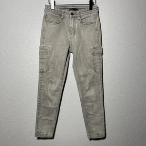 Prana Dollia Damenhose grau mittelhoch Umschlag Cargotaschen Größe 6 - Bild 1 von 4