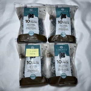 Lote de 4 Bisagras Superpuestas de Cierre Automático Liberty 10 Paquetes H0103BL-FB-SP 40 Total LEER - Imagen 1 de 3