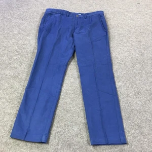 Pantalones chinos Polo Ralph Lauren para hombre 36x32 azul calce recto lino mezcla algodón - Imagen 1 de 16