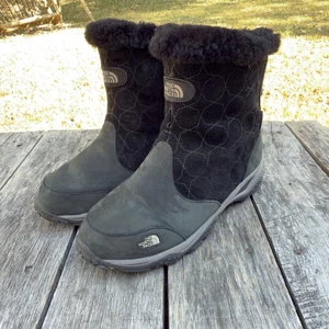 Stivali impermeabili The North Face donna scamosciati foderati in pelliccia misura 8,5 neri Primaloft - Foto 1 di 9