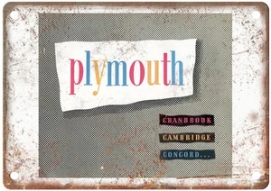 1951 Plymouth Vintage Auto Advertisement Retro Look Metal Sign AN1488 - Picture 1 of 1