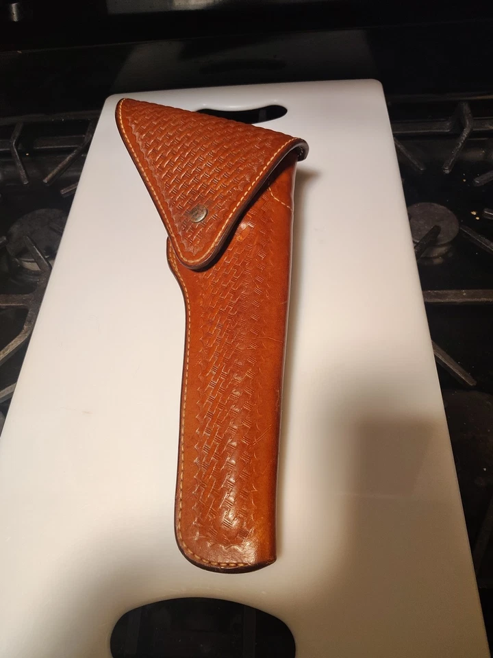 VINTAGE ( BIANCHI ) S & W #16-L ( LARGE REVOLVER 🔫 ) HOLSTER/ SEE PHOTOS - Image 1 of 4