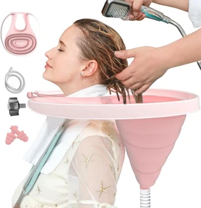 Bacino Portatile per Il Lavaggio Dei Capelli, Pieghevole, Ausilio per Il Lavaggi - Foto 1 di 12