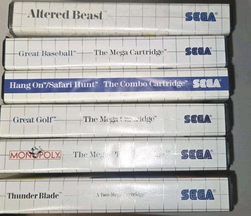 Sega Master System games -Cartridge and Cases -used - Image 1 of 2