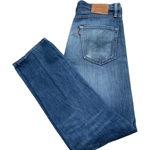 LEVI'S 522 Men's Jeans W32 L34 Blue Denim Classic Straight Made in Mexico - Picture 1 of 24