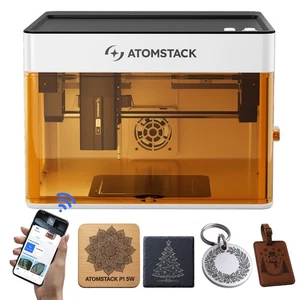 Máquina de grabado láser doble Atomstack P1 cortador láser seguro y portátil clase 1 - Imagen 1 de 7