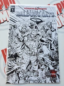 Dungeons & Dragons #1 Evil at Baldur's Gate RI Variant B&W IDW Retailer NM - Picture 1 of 1