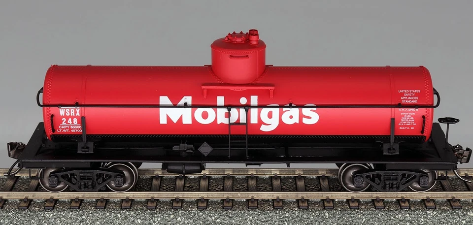INTERMOUNTAIN HO ACF TYPE 27 8K GALLON TANK CAR RIVETED MOBILGAS #229 PN 4631628 - Image 1 of 1