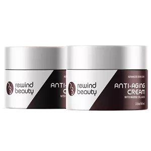 (2 confezioni) Crema anti-invecchiamento Rewind Beauty, crema idratante antirughe per la cura della pelle - Foto 1 di 8