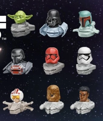 McDonald's Star Wars 2021 Happy Meal Juguetes Juego Completo de 9 Juguetes - Nuevo Foto 1 de 4