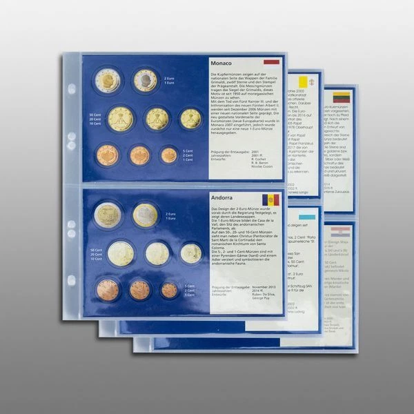 Prophila Collection 6 Stück Euro-Vordruck-Tabletts von 6 Ländern (Kroatien, Lita