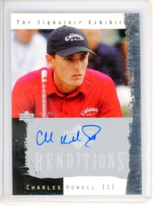2003 UPPER DECK RENDITIONS CHARLES HOWELL III AUTO #CH - Foto 1 di 2