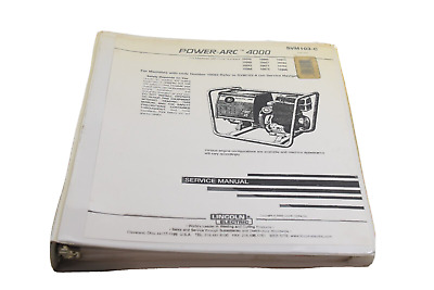 Lincoln Svm103-c Service Manual. Power-arc 4000, April 2002 Print • 33$