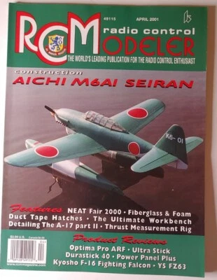RC Modeler Magazine Radio Control Magazine April 2001 - Image 1 of 4