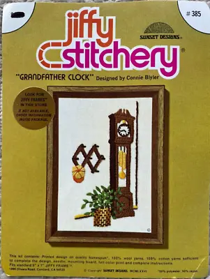 Juego De Cremas De Diseño De Puesta De Sol Para Reloj De Abuelo Jiffy Stitchery #385 -22 • 12.16€