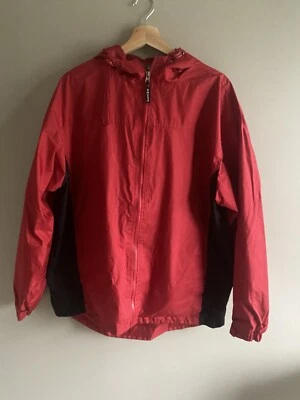 KENPO Windbreaker Jacket Men's L Red Black Full Zip Mesh Lining Track - Image 1 of 4