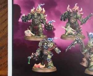 Tainted Cohort 3 Nurgle Blightlord Terminators Marines Death Guard - Picture 1 of 1