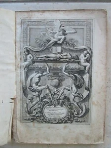 Recueil de 52 planches LE PAUTRE, 1660 : Sépultures, cheminées, tabernacles... - Bild 1 von 24