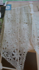 Pattern To Crochet Stunning Vintage Throw In Laceweight Wool/ Mohair-74 x 40in - Picture 1 of 1