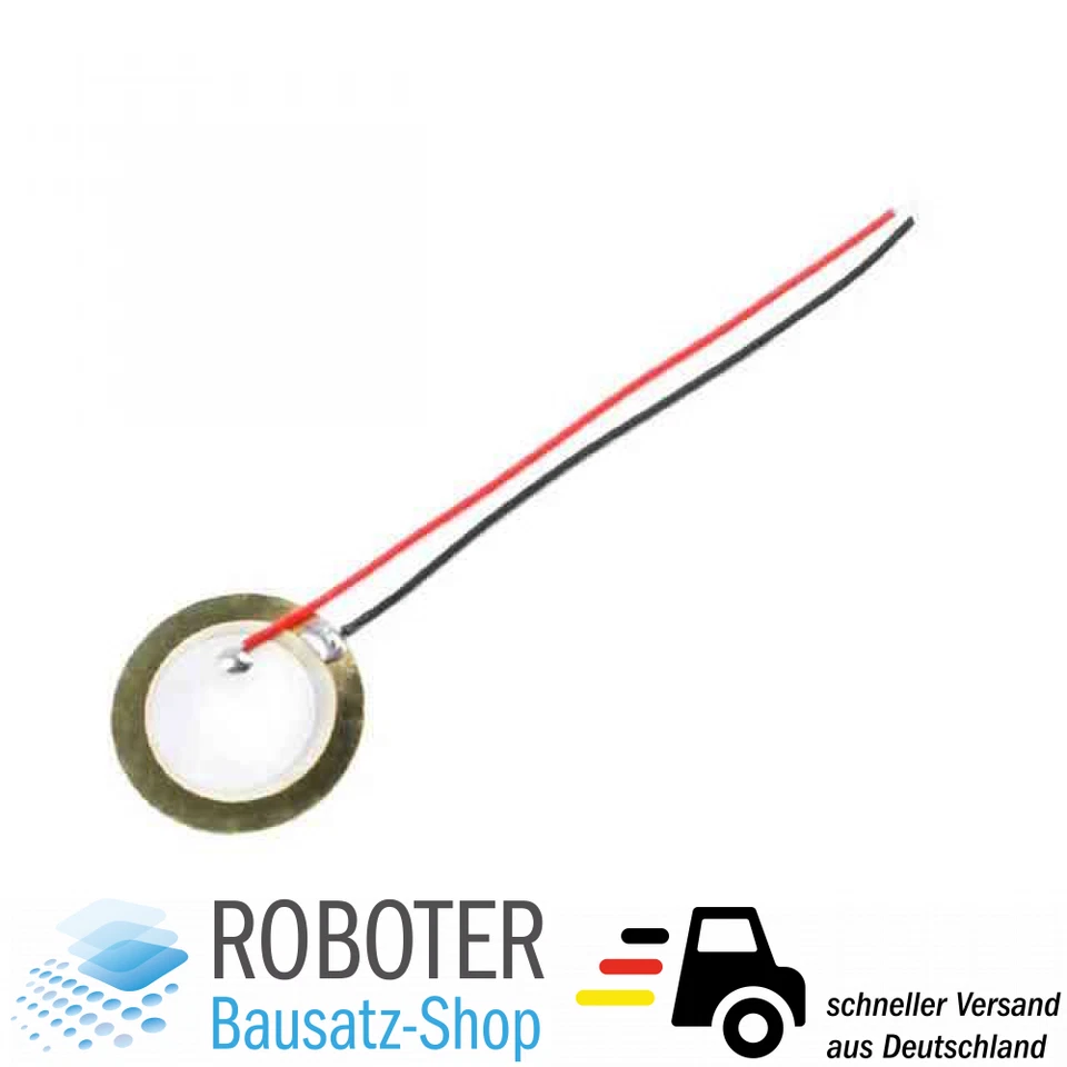 MAKERMIND 10 Stück Piezo Element Summer Lautsprecher Buzzer Ø20mm