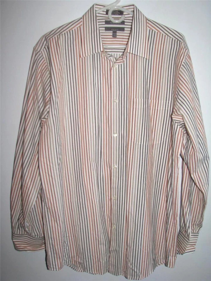 CEZANI MEN'S LONG SLEEVE BUTTON FRONT SHIRT LARGE 16-16 1/2 34/35 - Image 1 of 1