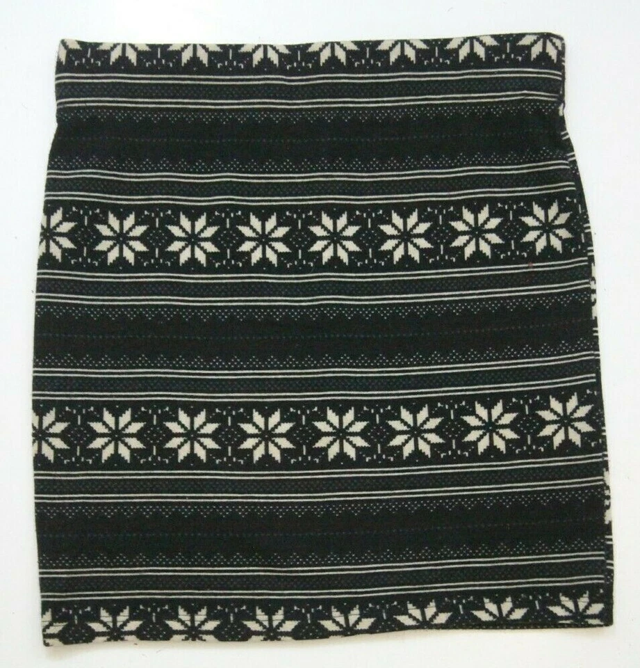 Falda de Vestido Negra Mujer Nollie Poli Spandex Pequeña 25" Cintura X 14.5" Largo AA40 Foto 1 de 4