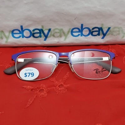 Ray-Ban Kids RB 1052 4056 púrpura/plateado/marrón 47□15 130 gafas "solo marcos" Foto 1 de 4