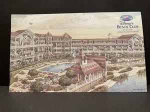 Vintage Disney 1990er Disney's Beach Club Villen DVC Postkarte unbenutzt - Bild 1 von 2