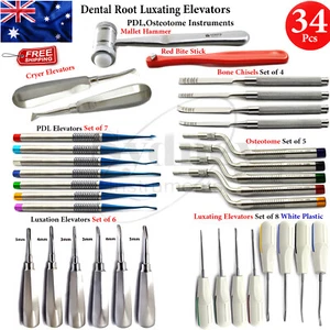 Surgical Veterinary Instruments Dental Implantation Grafting Root Elevators - Picture 1 of 9