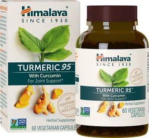 Himalaya Turmeric 95 Supplement with Curcumin/Curcuminoids, Joint and Muscle ... - Picture 1 of 8