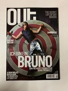 Out Magazine August 2009 - Sandra Lee,  BRÜNO, Burt Reynolds VTG GAY INTEREST - Bild 1 von 6