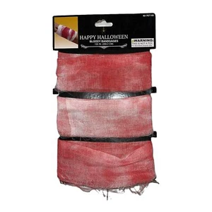 Neu in Verpackung Momentum Marken Happy Halloween blutige Bandagen 106 Zoll Kostüm Gothic - Bild 1 von 6