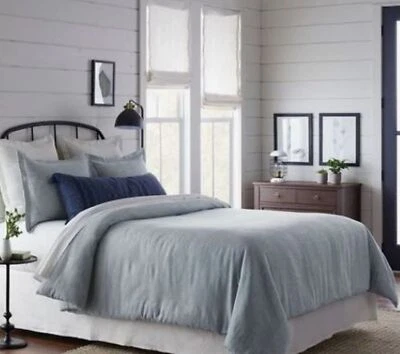 Blue Twill Twin Comforter & Sham Set Hearth & Hand with Magnolia  - Image 1 of 4