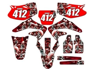2002-2004 CRF 450 R JESTER Red Senge Graphics Kit Compatible with Honda - Picture 1 of 10