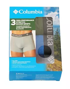 Columbia Men's XL 40-42 Assorted Stretch Boxer Brief Underwear 3 in Package - Picture 1 of 2