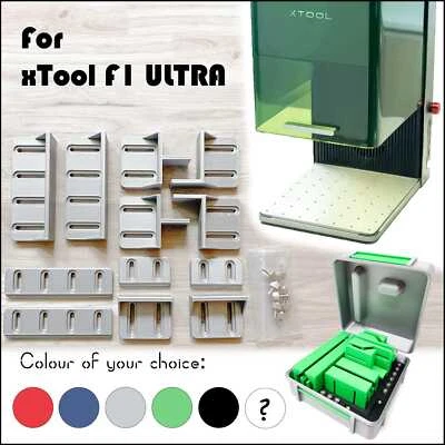 CJS CRAFTY.SMILE xTool F1 ULTRA Zubehör Positionierhilfe | Jig Kit | Winkel | Ruler | Fixture Fen