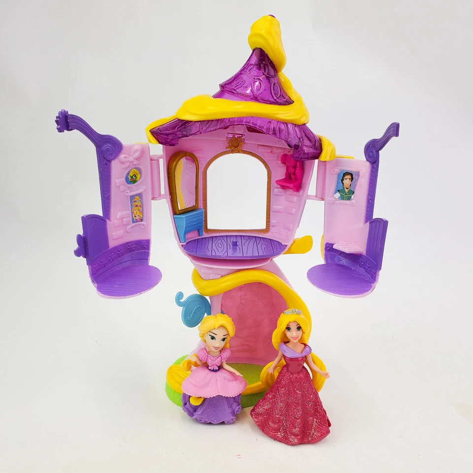 Disney Princesa Pequeño Reino Rapunzels Stylin Tower con 2 figuras INCOMPLETA Foto 1 de 4