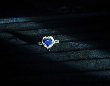 Genuine Sapphire and diamond ring