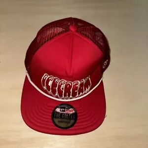 New Era The Golfer Snapback Ice Cream Red Trucker Baseball Cap Hat - Picture 1 of 4