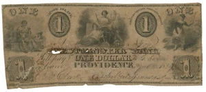1854 Westminster Bank, Providence, Rhode Island $1 Obsoleto No.700 (60043) - Imagen 1 de 2