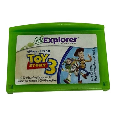 🌊 LeapFrog Leapster Explorer LeapPad Disney Pixar Toy Story 3 Cartridge WORKS - Image 1 of 3