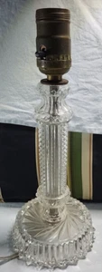 Good Decorative Glass Occasional Lamp Base Clear Boudquior Lamp GW Order - Picture 1 of 12