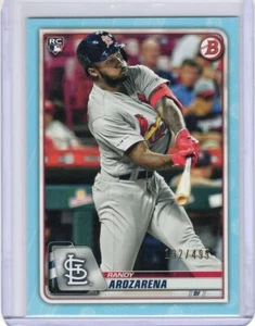2020 Bowman Rookie Sky Blue #24 Randy Arozarena RC 132/499 - Picture 1 of 2