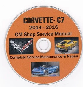 Chevrolet Corvette C7 2014-2016 Factory Repair Manual PLUS FBT Extras ! - Picture 1 of 1