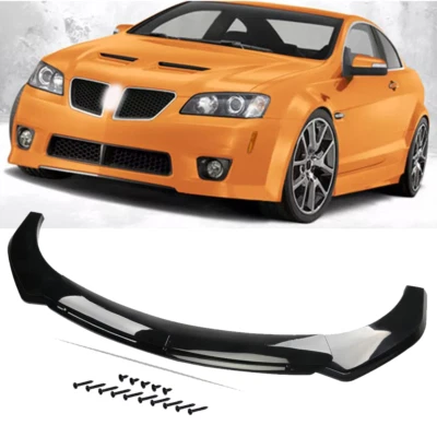 For Pontiac G8 GT GXP Glossy Black Front Bumper Lip Spoiler/ Splitter/ Foto 1 de 4