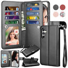 For Samsung Galaxy S23 S22 S21+ Ultra S23 FE 5G Phone Case Leather Wallet Cover
