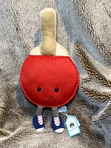 Jellycat Amuseable Sports Table Tennis Paddle Plush Ping Pong NEW - Picture 1 of 10