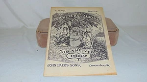 AGRICULTURAL ALMANAC 1962 LANCASTER PA ORIGINAL - Picture 1 of 4