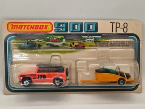 TWO PACK FIELD CAR+HONDA TRAILER ORANGE MATCHBOX SUPERFAST TP-8 ENGLAND 1978 OVP - Bild 1 von 8