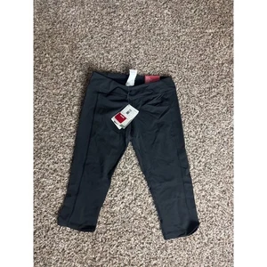 Reebok CrossFit Womens Skinny Capri Workout Running Leggings - Black - Picture 1 of 6